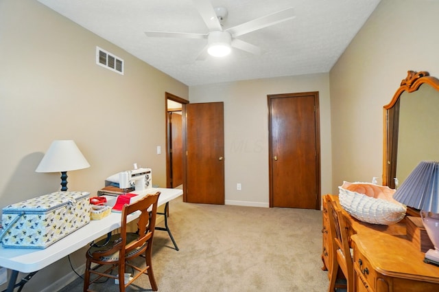 3383 Parkbrook Dr, Grove City, OH 43123 - office with light carpet and ceiling fan