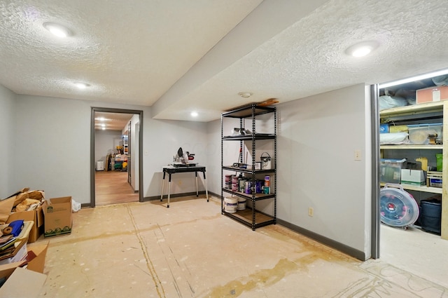 3383 Parkbrook Dr, Grove City, OH 43123 - finished basement with a textured ceiling and baseboards
