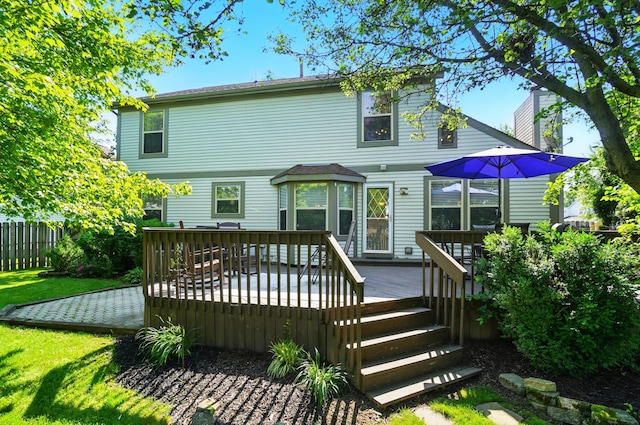 3383 Parkbrook Dr, Grove City, OH 43123 - rear view of house featuring a deck