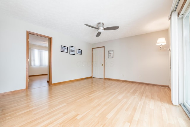 129 Chase Ave Unit 102L, Russells Point, OH 43348 - unfurnished room with a ceiling fan and light wood-style floors