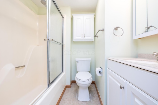 129 Chase Ave Unit 102L, Russells Point, OH 43348 - full bathroom with vanity, tile patterned flooring, and shower / bath combination with glass door