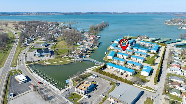129 Chase Ave Unit 102L, Russells Point, OH 43348 - aerial view of property's location with a nearby body of water