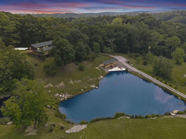 35640 Vickers Rd, Logan, OH 43138 - aerial view at dusk of a view of trees and a water view