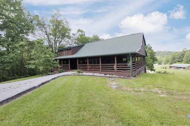 35640 Vickers Rd, Logan, OH 43138 - view of front of home with a front yard and driveway