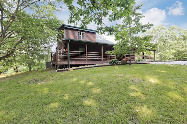 35640 Vickers Rd, Logan, OH 43138 - back of property featuring a yard