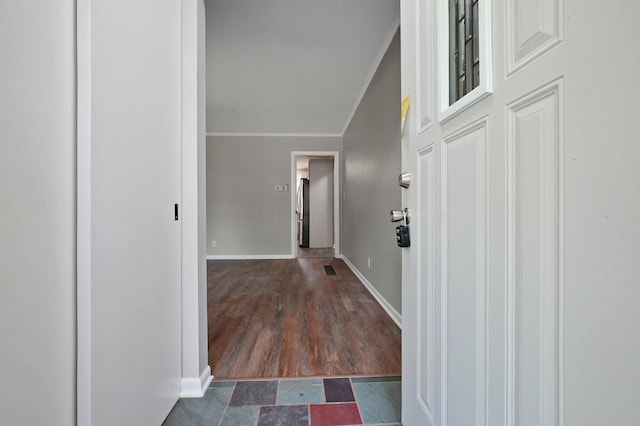 1370 Wiltshire Rd, Columbus, OH 43223 - foyer featuring crown molding and wood finished floors