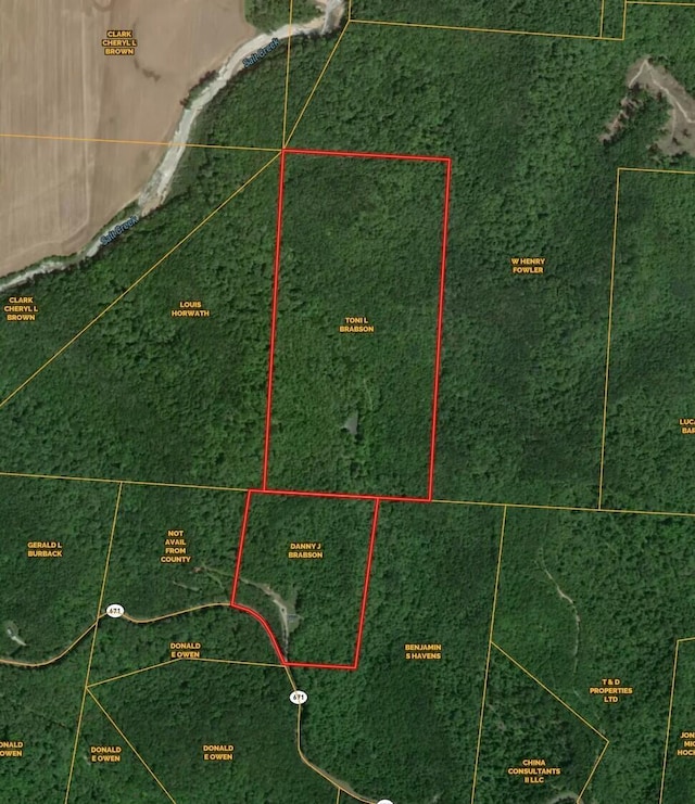 51801 State Route 671, Londonderry, OH 45647 - map of property location featuring property boundaries highlighted