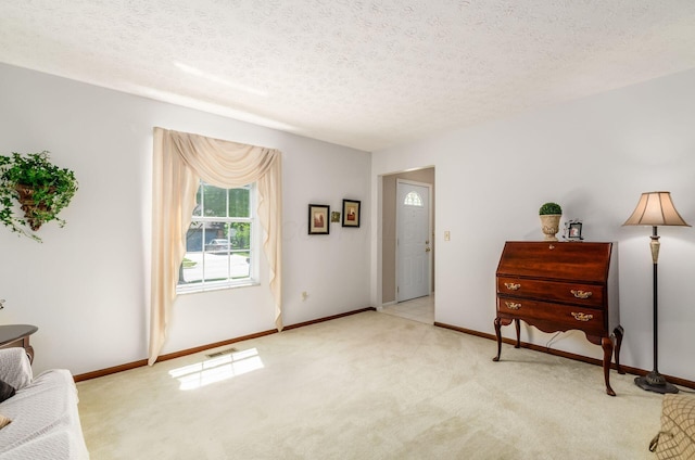 7771 Strathmoore Rd, Dublin, OH 43016 - interior space featuring carpet floors and a textured ceiling