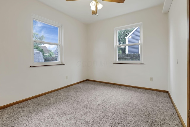3505 Dresden St, Columbus, OH 43224 - unfurnished room featuring carpet flooring and ceiling fan