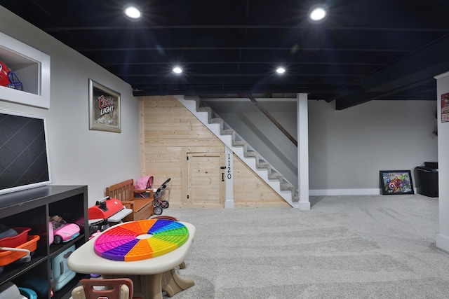 4634 State Route 61, Sunbury, OH 43074 - playroom with carpet floors and recessed lighting