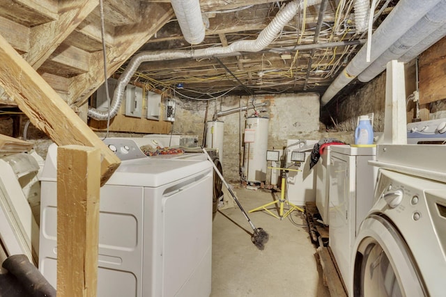 749-751 E Main St Unit 749, Columbus, OH 43205 - unfinished below grade area with separate washer and dryer and gas water heater
