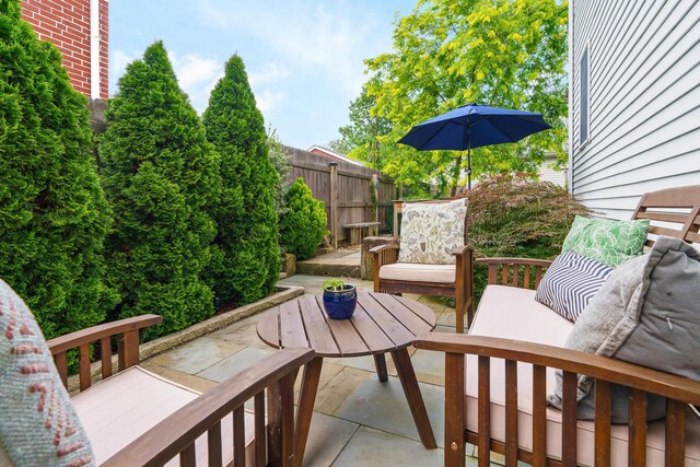 678 S Cassingham Rd, Columbus, OH 43209 - view of patio / terrace with an outdoor living space