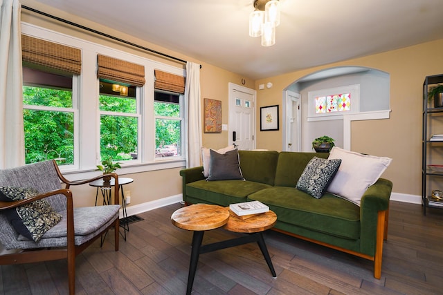 678 S Cassingham Rd, Columbus, OH 43209 - living room featuring baseboards and hardwood / wood-style flooring