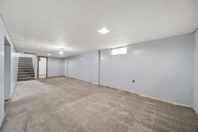 1799 Ormond Ave, Columbus, OH 43224 - below grade area featuring carpet flooring and stairway