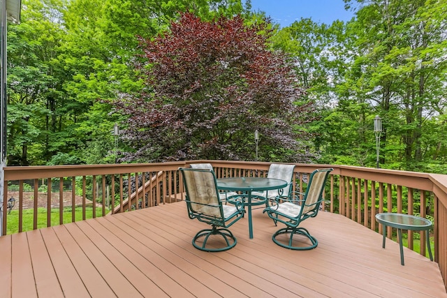 2211 Welsh Hills Rd NE, Granville, OH 43023 - wooden deck with outdoor dining space