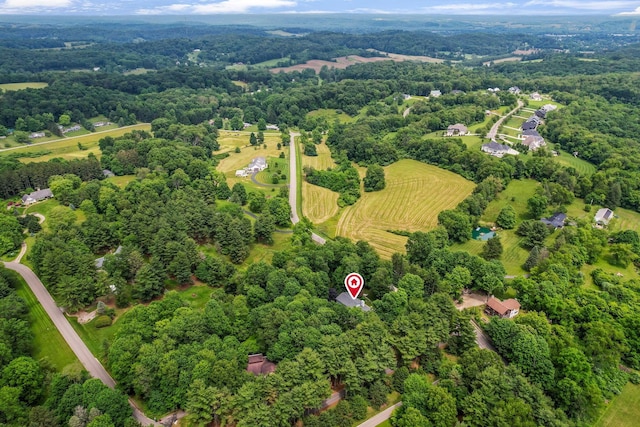 2211 Welsh Hills Rd NE, Granville, OH 43023 - aerial view of property's location with a heavily wooded area