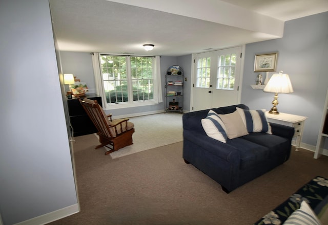 2211 Welsh Hills Rd NE, Granville, OH 43023 - living room with carpet and baseboards