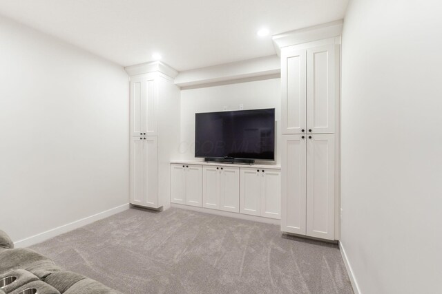 6452 Rockhold Dr, Westerville, OH 43081 - living area with light colored carpet and recessed lighting