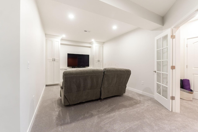 6452 Rockhold Dr, Westerville, OH 43081 - carpeted living room with baseboards and recessed lighting