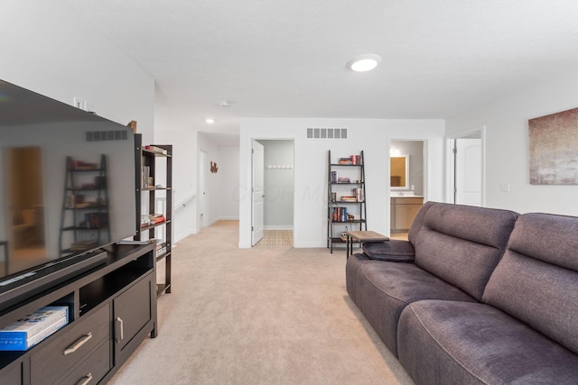 6452 Rockhold Dr, Westerville, OH 43081 - living area featuring light colored carpet and recessed lighting