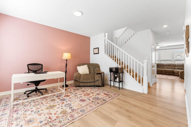 6452 Rockhold Dr, Westerville, OH 43081 - office space featuring wood finished floors and recessed lighting
