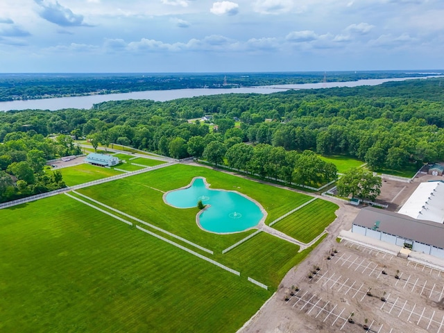 6452 Rockhold Dr, Westerville, OH 43081 - bird's eye view of a nearby body of water and a forest