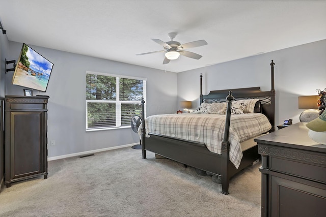 173 Zackary Dr, Granville, OH 43023 - bedroom featuring light carpet and ceiling fan