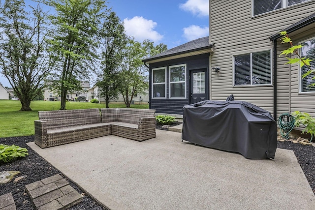 173 Zackary Dr, Granville, OH 43023 - view of patio / terrace featuring an outdoor living space and grilling area
