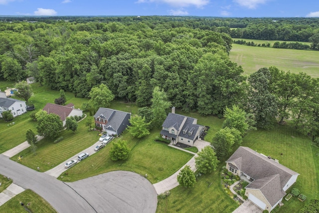 173 Zackary Dr, Granville, OH 43023 - aerial overview of property's location with a forest