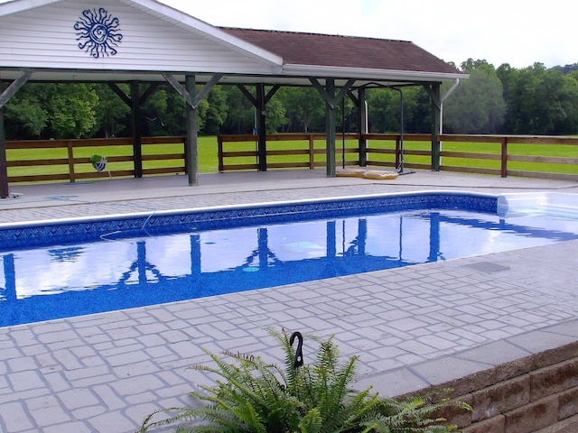 1110 Burr Oak Blvd, Nelsonville, OH 45764 - view of swimming pool with a gazebo