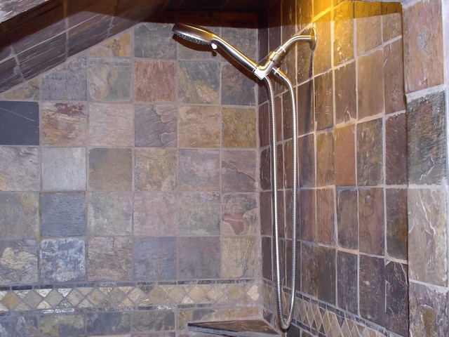 1110 Burr Oak Blvd, Nelsonville, OH 45764 - bathroom with a tile shower