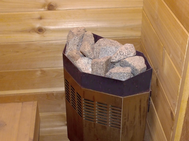 1110 Burr Oak Blvd, Nelsonville, OH 45764 - sauna featuring wooden walls and wood finished floors