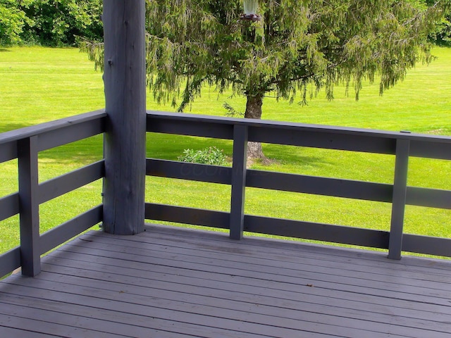 1110 Burr Oak Blvd, Nelsonville, OH 45764 - wooden deck with a lawn