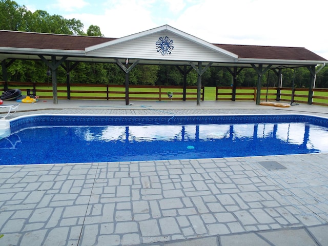 1110 Burr Oak Blvd, Nelsonville, OH 45764 - outdoor pool featuring a gazebo