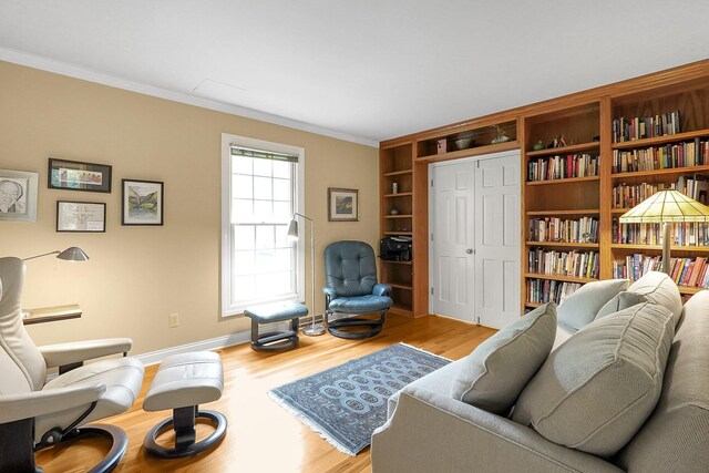 7661 Norhill Rd, Columbus, OH 43235 - living room with wood finished floors and ornamental molding