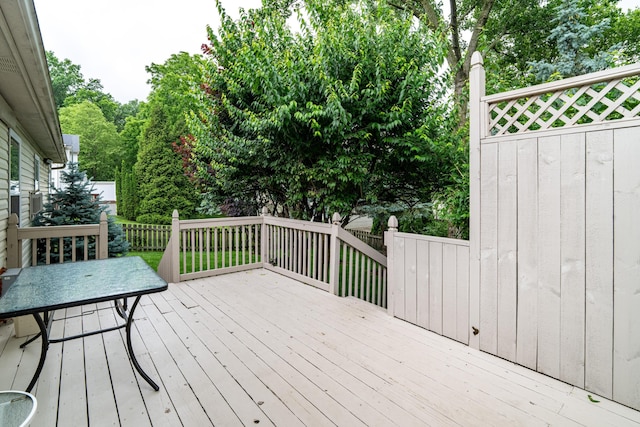 1296 Blacksmith Dr, Westerville, OH 43081 - view of wooden deck