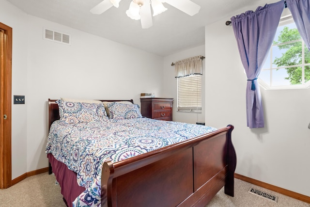 1296 Blacksmith Dr, Westerville, OH 43081 - carpeted bedroom featuring baseboards and a ceiling fan