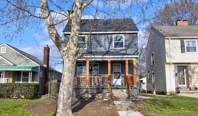 798 E Mithoff St, Columbus, OH 43206 - view of front of house featuring a porch and entry steps