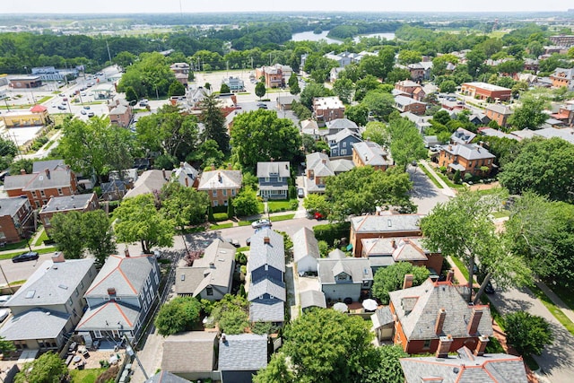 1066 City Park Ave, Columbus, OH 43206 - aerial view of property and surrounding area featuring nearby suburban area
