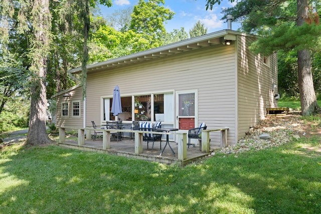 170 Joy Ln, Granville, OH 43023 - rear view of house with a lawn and a patio