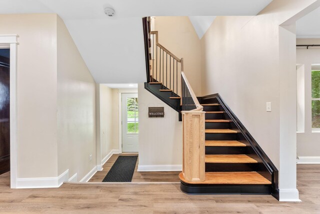 992 N Nelson Rd, Columbus, OH 43219 - stairway with wood finished floors