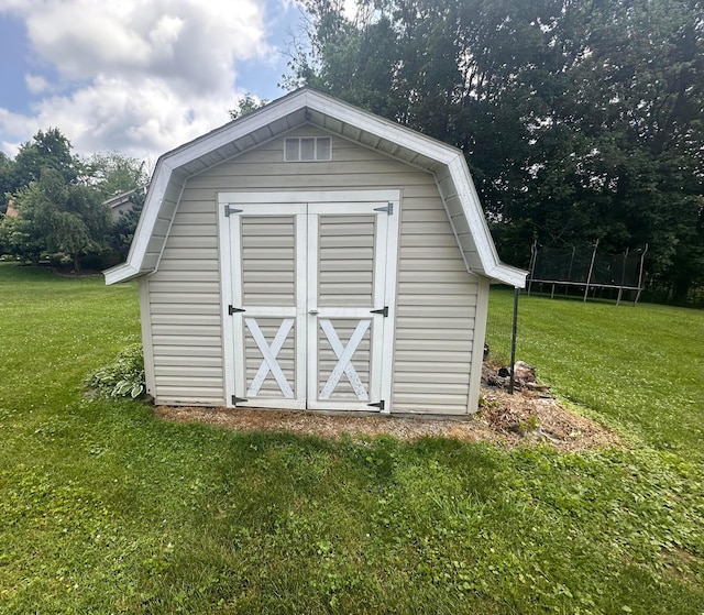 477 Greenlawn Dr, Howard, OH 43028 - view of shed with a trampoline