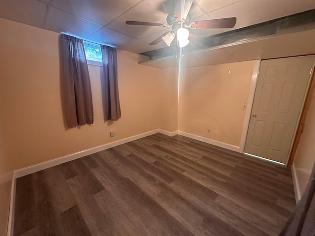 477 Greenlawn Dr, Howard, OH 43028 - unfurnished room featuring dark wood-type flooring and a ceiling fan