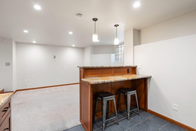 249 E Whittier St, Columbus, OH 43206 - indoor dry bar featuring recessed lighting and pendant lighting