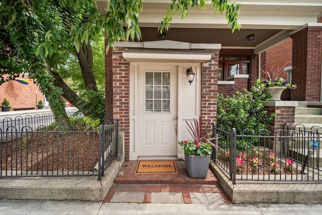 249 E Whittier St, Columbus, OH 43206 - entrance to property with brick siding