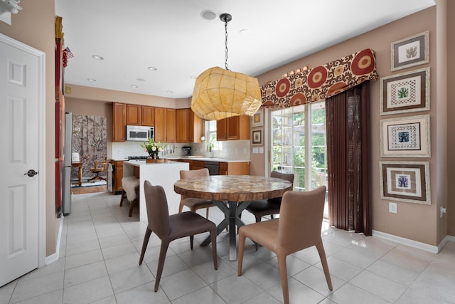 5650 Tynecastle Loop, Dublin, OH 43016 - dining room with light tile patterned flooring and recessed lighting
