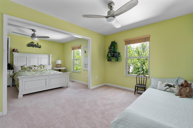 5650 Tynecastle Loop, Dublin, OH 43016 - bedroom with light colored carpet and ceiling fan