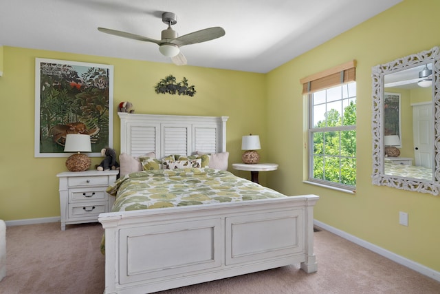 5650 Tynecastle Loop, Dublin, OH 43016 - bedroom with light colored carpet and a ceiling fan