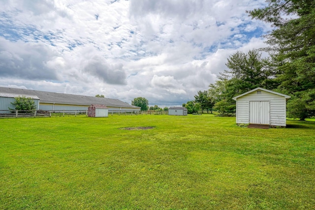3180 Sitterley Rd NW, Canal Winchester, OH 43110 - view of yard with a storage unit
