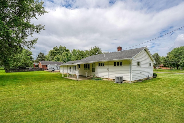 3180 Sitterley Rd NW, Canal Winchester, OH 43110 - rear view of property with a patio and a chimney